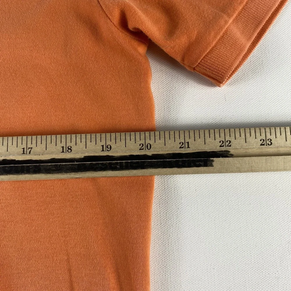 Ralph‎ Lauren Polo Shirt Mens Medium Orange Faded Classic Fit Short Sleeve
